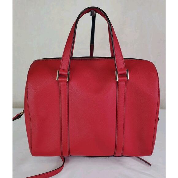 Kate Spade Newbury Lane Loden Satchel Shoulder Bag Red WKRU2462 Crossbody NEW - Picture 6 of 14